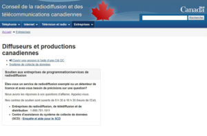 Conseil radiodiffusion télécommunications canadiennes